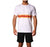 3 Stripe Comp T-Shirt - White & Paprika / Gold