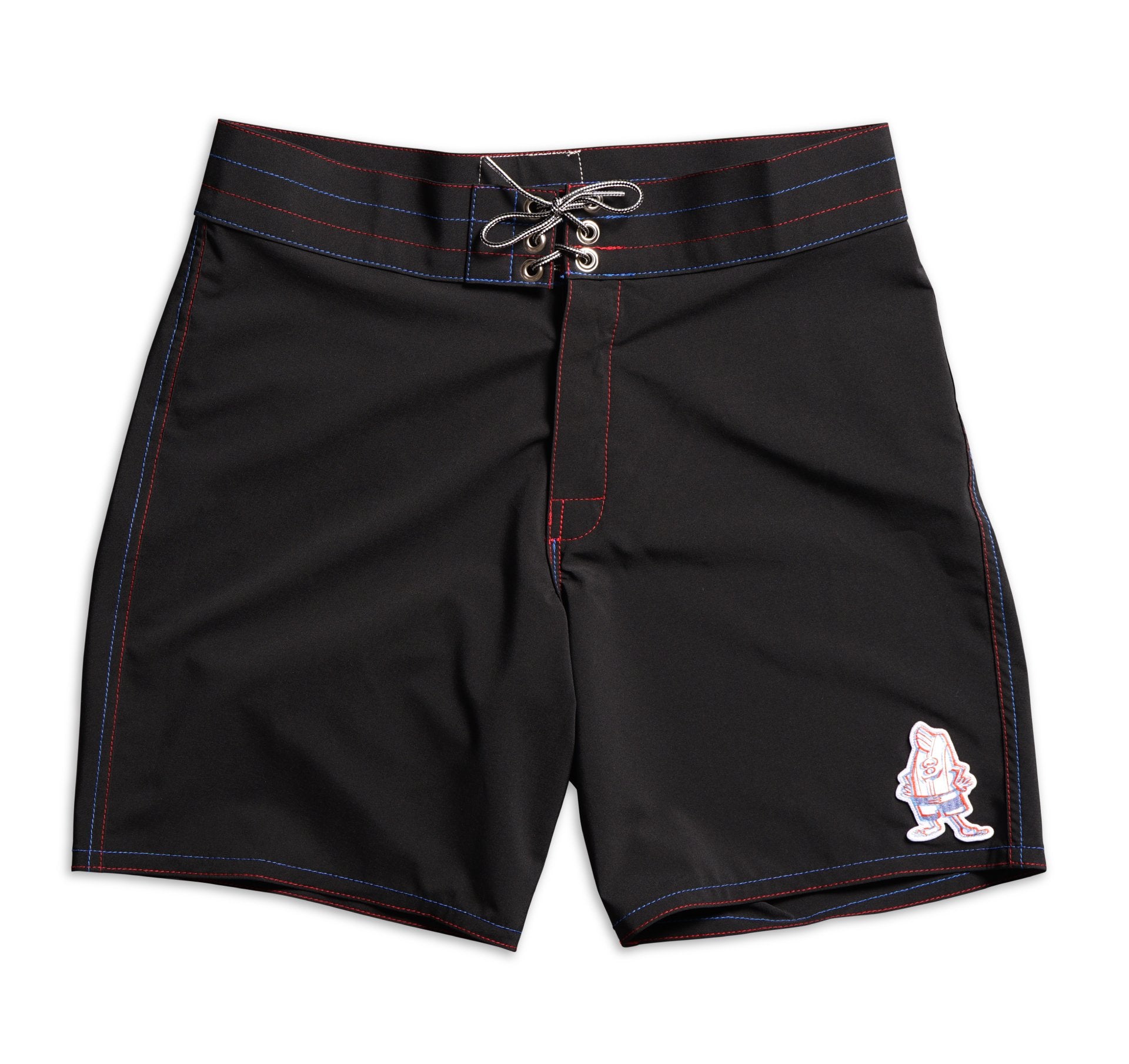 808 Limited-Edition 3D Birdie Board Shorts - Black & Red / Royal