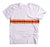 3 Stripe Comp T-Shirt - White & Paprika / Gold