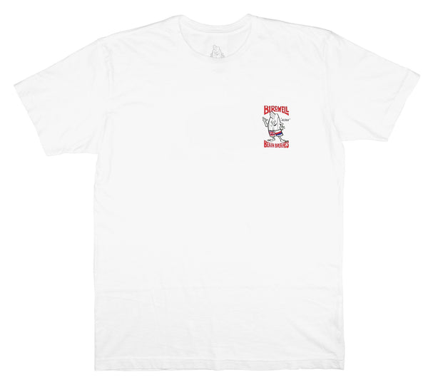 White Aloha Birdie T-Shirt - Front