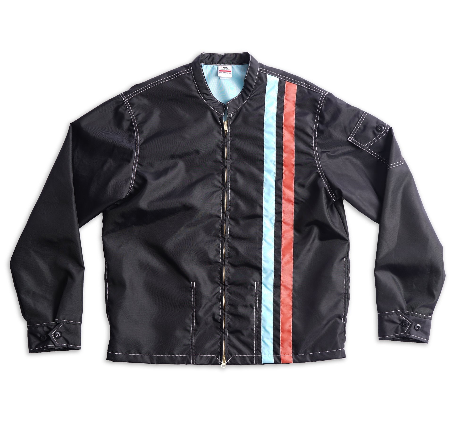 Racing Jacket - Black & Light Blue / Paprika