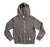 Kid's Hooded Zip Front Sweatshirt - Heather Grey