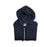 Merino-Blend Hoodie – Indigo & White