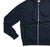 Merino-Blend Hoodie – Indigo & White