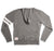 Merino-Blend Hoodie – Grey & White