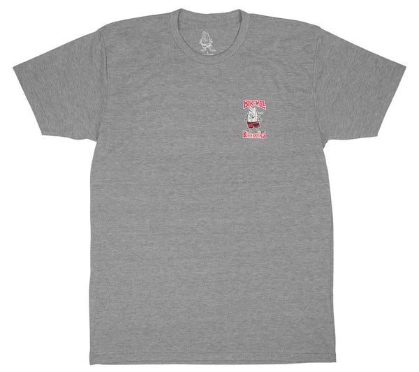 Heather Grey Tri-Blend Birdwell T-Shirt - Front