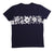 Hibiscus T-Shirt - Navy & White