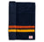Comp Stripe Beach Towel - Navy & Orange / Gold