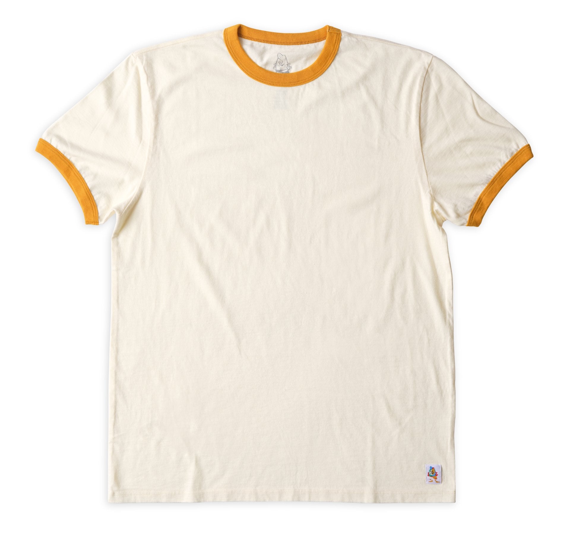 Men's Ringer Tee - Natural & Gold