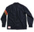 Wool CPO Shirt - Navy & Paprika / Gold