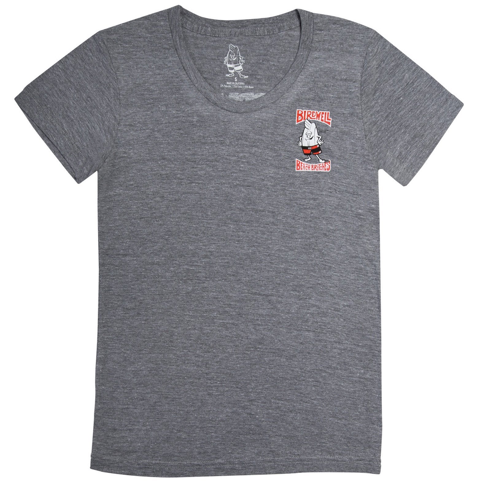 Women's Heather Grey Tri-Blend Birdwell - Front
