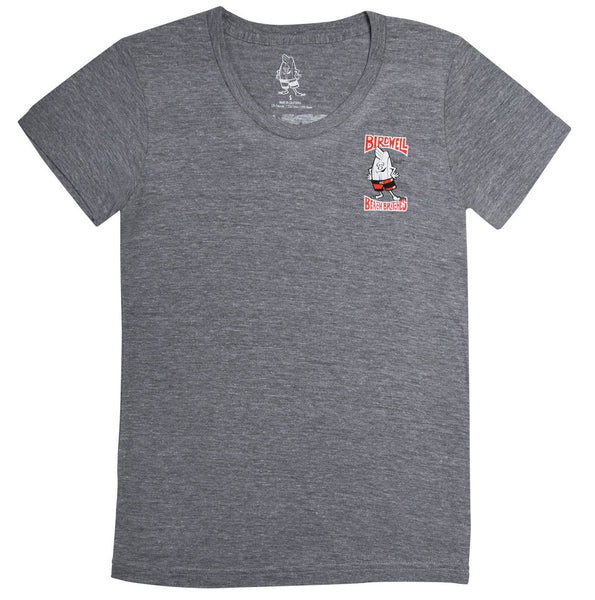 Women's Heather Grey Tri-Blend Birdwell - Front