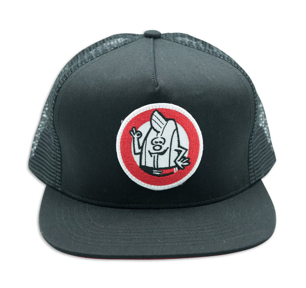 Twill Trucker Hat - OK Birdie Black