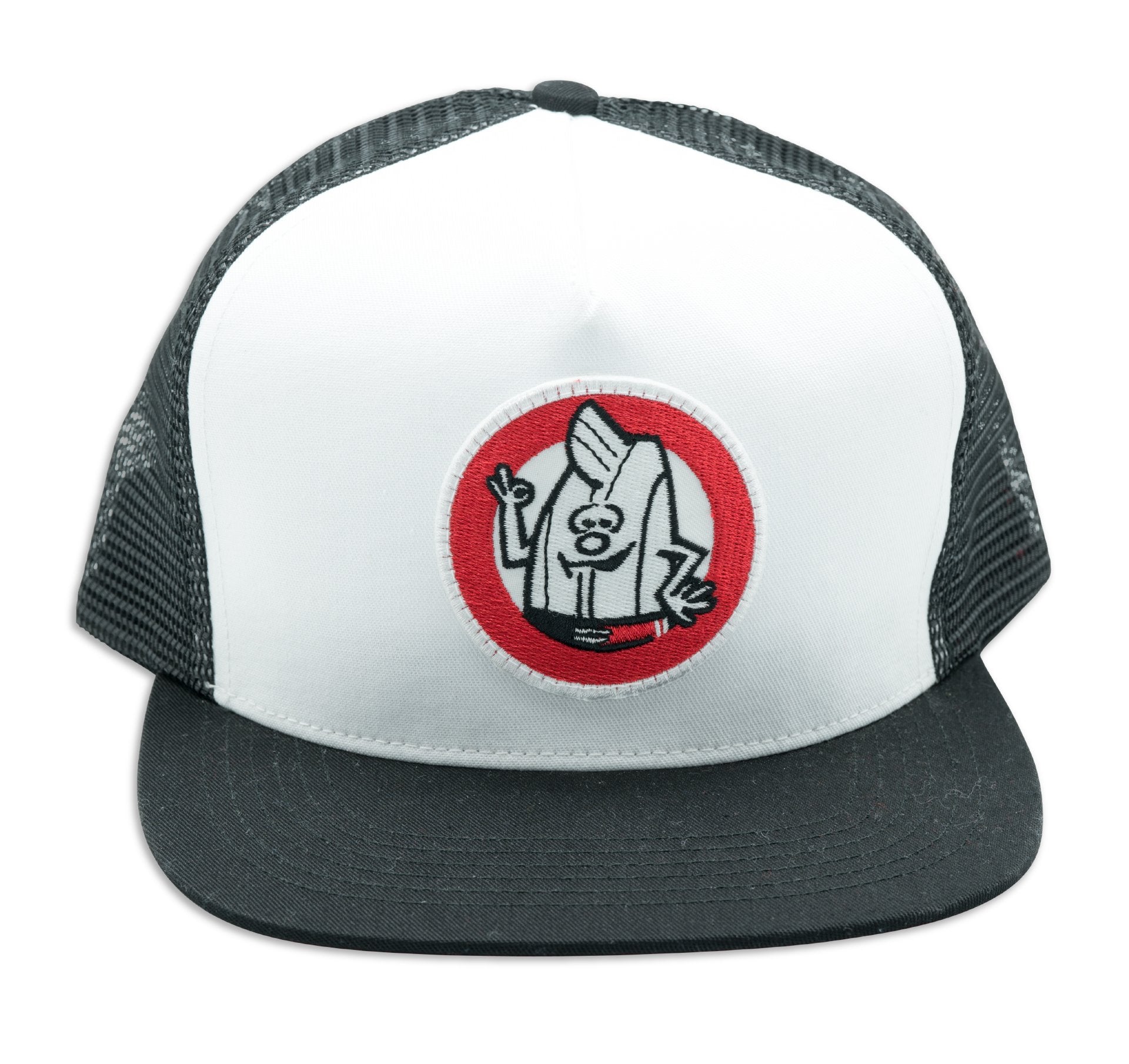Twill Trucker Hat - OK Birdie White