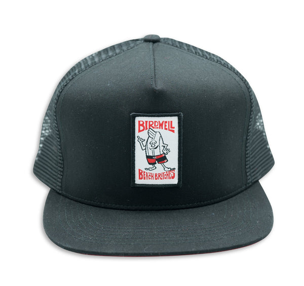 Twill Trucker Hat - Shaka Birdie Black