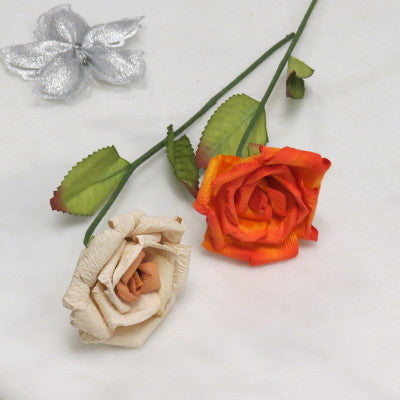 Floral Accent Paper Rose Large