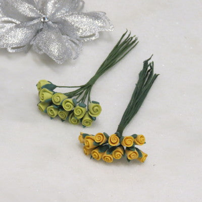 Floral Accent Resin Rose Set of 12