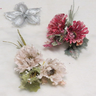 Floral Accent Frosted Chrysanthemum