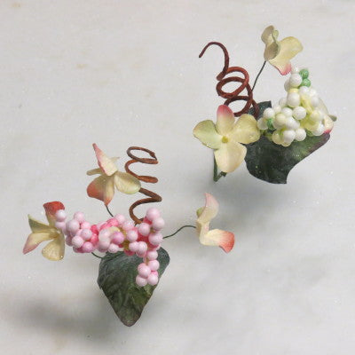 Floral Accent Hydrangea Bouquet Glittered