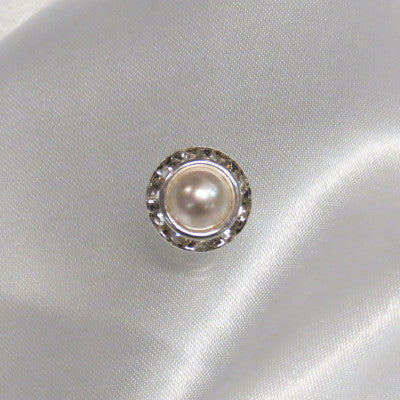 Rhinestone Accent Pearl Small