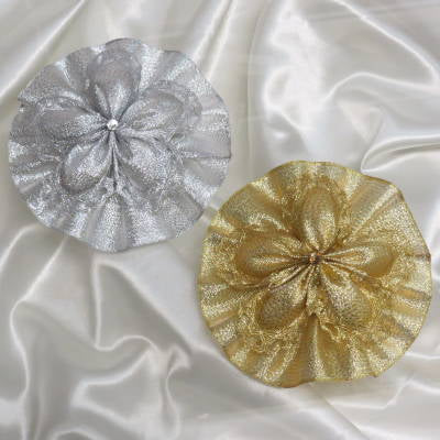 CRF Cuore Metallic Crystal with Ruffle