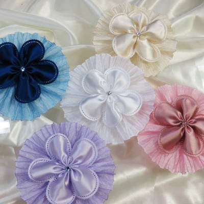 CRF Margherita Satin Crystal with Pleated Ruffle