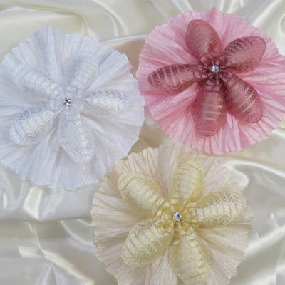 CRF Caravaggio Crystal with Pleated Ruffle