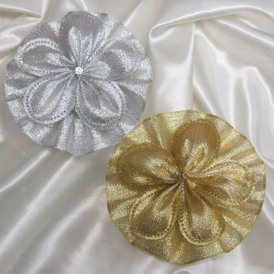 CRF Margherita Metallic Crystal with Ruffle