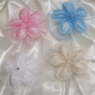 CRF Margherita Plisse Crystal with Organza Ruffle