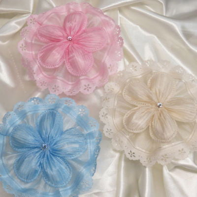 CRF Margherita Plisse Crystal with Velo Ruffle