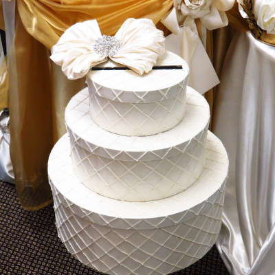 3-tier Circle Envelope Box Ivory