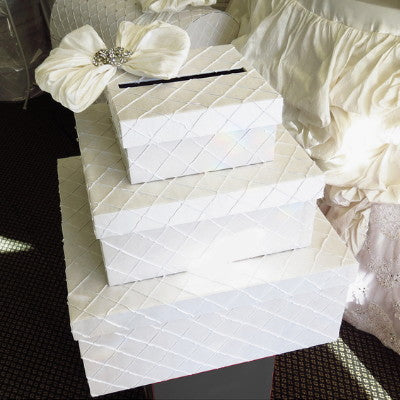 3-tier Square Envelope Box White