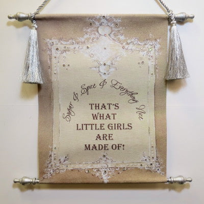 Canvas Keepsake Scroll - Sugar & Spice