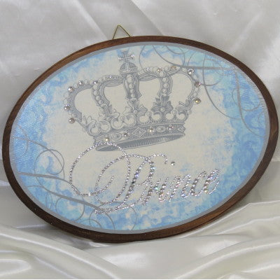 Keepsake Wooden Plaque - Crystallized Prince 8x11"