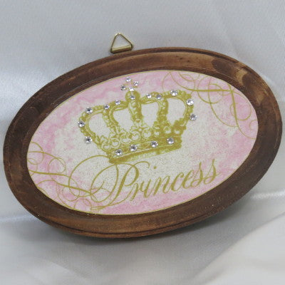 Keepsake Wooden Plaque - Princess 3x4"