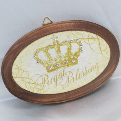 Keepsake Wooden Plaque - Royal Blessing 3x4