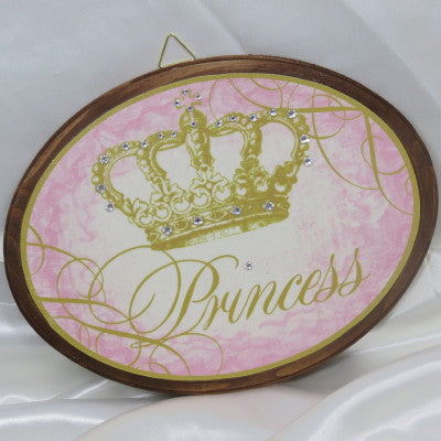 Keepsake Wooden Plaque - Princess 7x9"