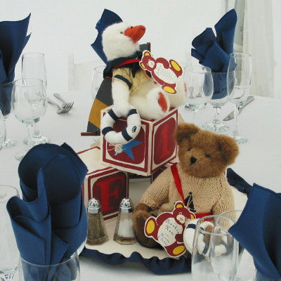Teddy Bear & Wooden Block Breakaway Centerpiece