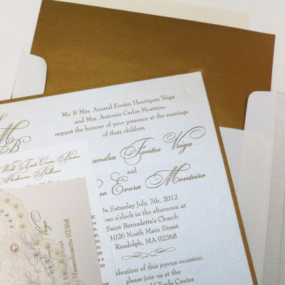 Angolo Di Pizzo Invitation Envelope Liner