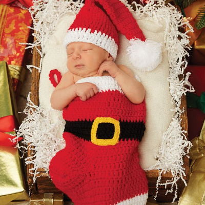 Mud Pie - Santa Stocking & Hat Set