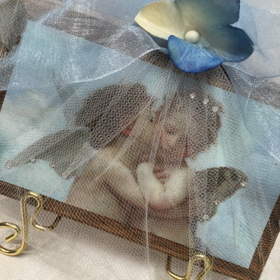 Keepsake Wooden Plaque- Il Baccio Crystallized and Packaged 3x5