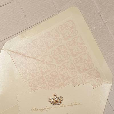 Corona Reale Invitation Envelope Liner