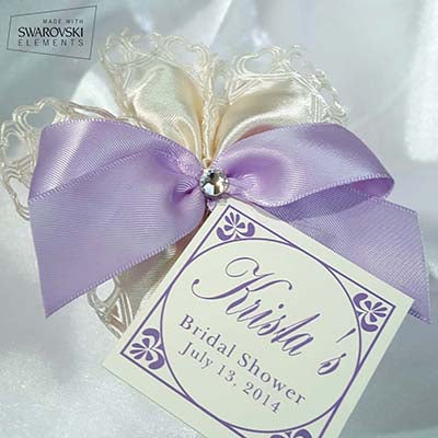 CRF Cuore Crystal with Bow + Personalized Card