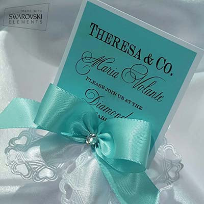 CRF Cuore Crystal with Bow + Personalized Thank You Card