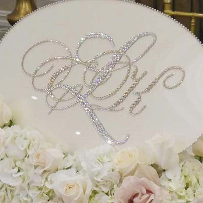 Keepsake Swarovski Plaque - Monogram with Personalization