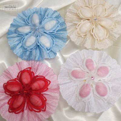 CRF Ariel Crystal with Pleated Ruffle
