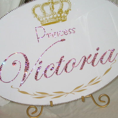 Keepsake Swarovski Plaque - Royal Princess Personalization